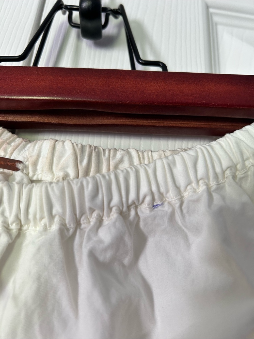 Free People Maxi Skirt Cotton Button Up Ivory Women Small Pockets New - Picture 13 of 13